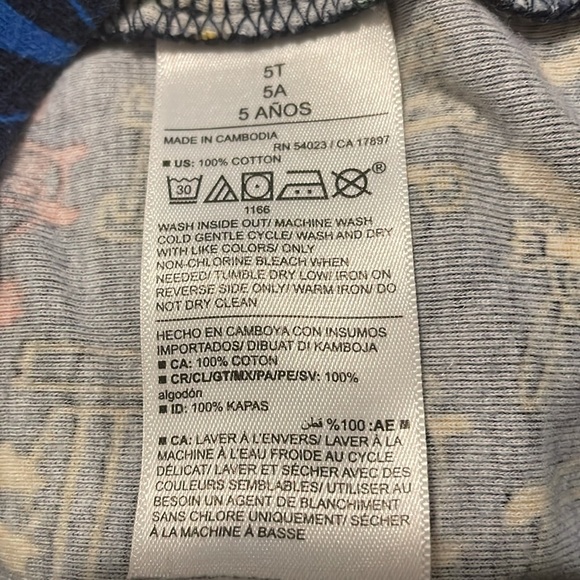 💚EUC Toddler Multi-Color Unisex Snug-Fit Graphic Pajama Set Sz 5T SLEEP MONSTER - Picture 8 of 8